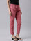 Women Solid Rusty Pink Comfort Fit Cotton Pants