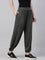 Women Solid Antra Melange Harem Pants