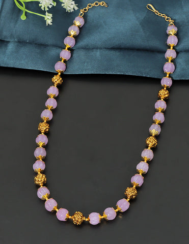 Designer Pumpkin Beads Mala