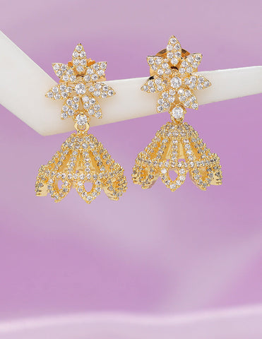 Designer Zirconia Royal Radiance Jhumka