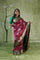 Burgundy Red Printed Kanjivaram Silk Saree