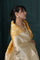 Gold Banarasi Silk Saree With Floral Jaal