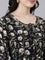 Neeru's Black Flared Casual Printed Fit And Flare Dresses