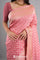Carnation Pink Banarasi Silk Butti Saree