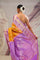 Gold Orange Jaal Kanjivaram Silk Saree
