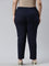 Women Solid Navy Comfort Fit Cotton Pants