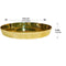 Kansa Thali for Dinner, Bronze Thali Plate Glossy Finish, Diameter 11.5 Inch