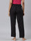 Women Black Printed Woven Viscose Lounge Pants