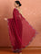 Mahroon jimmy tissue saree with cut Dana hand embroidery
