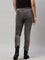 Women Solid Silver Grey Mid Rise Corduroy Treggings