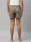 Women Printed Olive Viscose Lounge Shorts