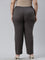 Women Solid Silver Grey Comfort Fit Cotton Pants