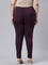 Women Solid Dark Wine Super Stretch Jeggings