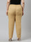 Women Solid Wheat Comfort Fit Cotton Pants