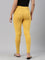 Golden Yellow Cotton Stretch Ankle Length Leggings