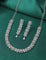Designer Zirconia Crystal Gardenia Elegance Necklace Set