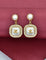 Fancy Zirconia Mother Of Pearl Drop Earrings