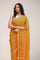 Dahlia Yellow Handcrafted Tissue Saree