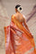 Georgia Peach Heritage Kanjivaram Silk Saree
