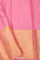 Carnation Pink Kanjivaram Silk Jaal Saree