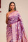 Jangla Tissue Banarasi Saree In Traditional Purple