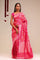 Jangla Banarasi Silk Saree In Punch Pink