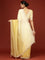 Lemon Crepe Sequins Saree With Readymade Blouse