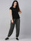 Women Solid Antra Melange Harem Pants