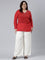 Women Cream Solid Wide Leg Pants