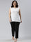 Women Solid Black Comfort Fit Cotton Pants