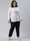 Women Solid Navy Comfort Fit Cotton Pants