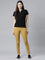 Women Solid Mustard Super Stretch Jeggings