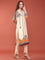 Cream Muslin Digital Print Three Piece Set