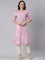 Lilac cotton printed kurta