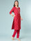 Magenta Dola Silk Three Piece Set