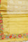 Gold Kanchi Tissue With Border Petite Point Embroidery Saree