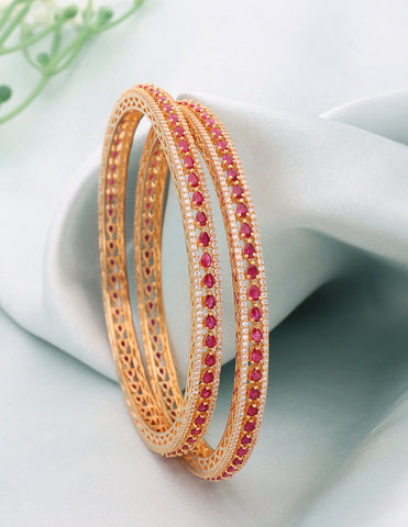 Designer Zirconia Bangles ZBGL11051