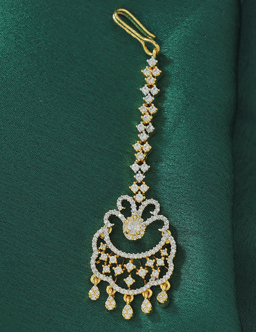 Designer Zirconia Maang Tikka