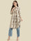 Cotton Patchwork Block-Print Loose Fit Kurta