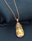 Swarovski Yellow and White Crystal Chain Pendant