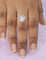 Designer Zirconia Heart Shape Adjustable Finger Ring