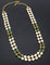 Designer 2-Lines Pearls and Blue Green Beads Mala