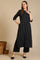 Black Yarn Dyed Striped Straight Kurta