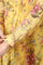 Bright Yellow Floral Printed Organza Kurti