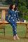 Blue Tie and Dye Shibori Pure Cotton Top and Pants Co-ord Set