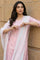 Pink Yarn Dyed Striped Cotton Blend Dupatta