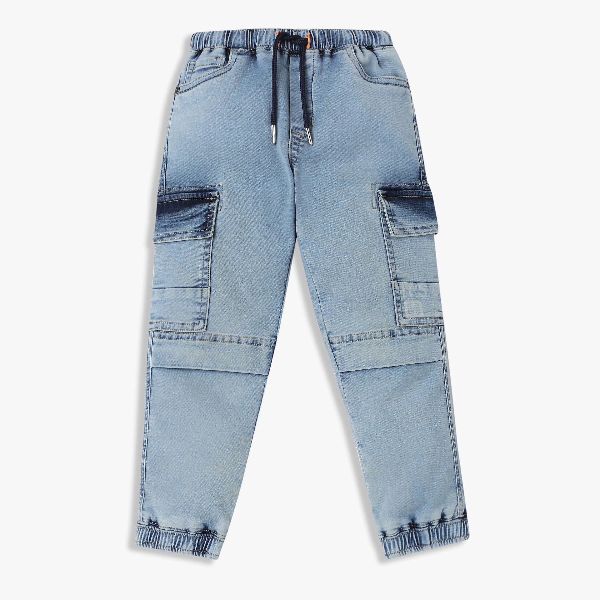 Boys Mid Rise Denim Joggers