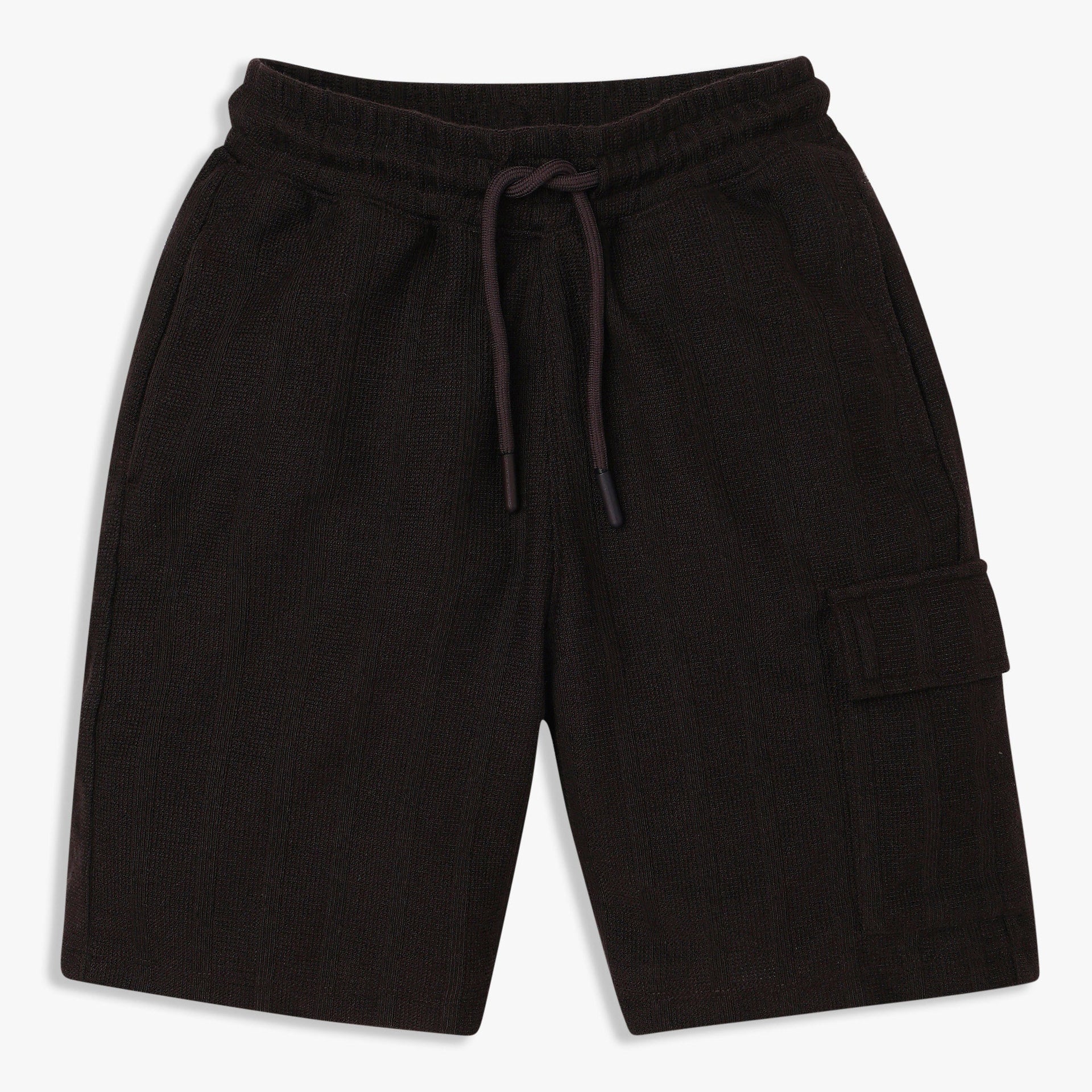 Boys Solid Knee Length Shorts