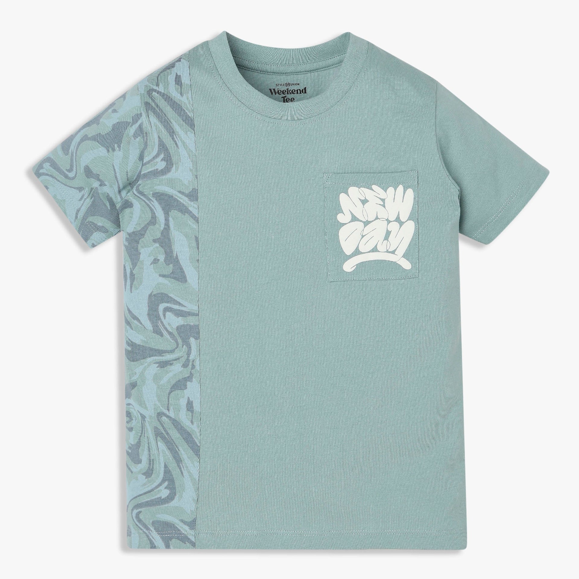 Boys Cotton Crew Neck Weekend T-Shirt