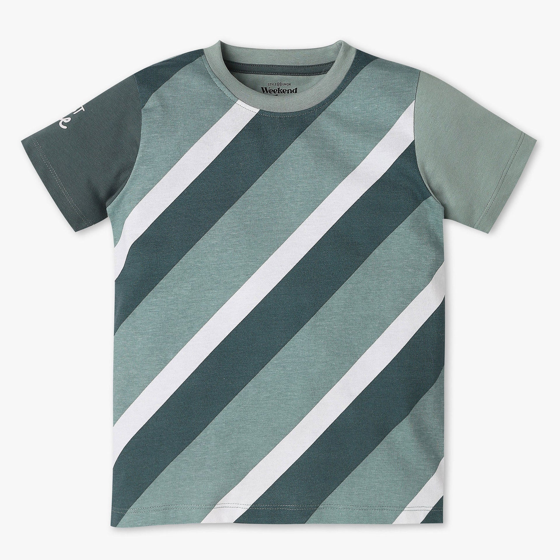 Boys Single Jersey Striped Weekend T-Shirt